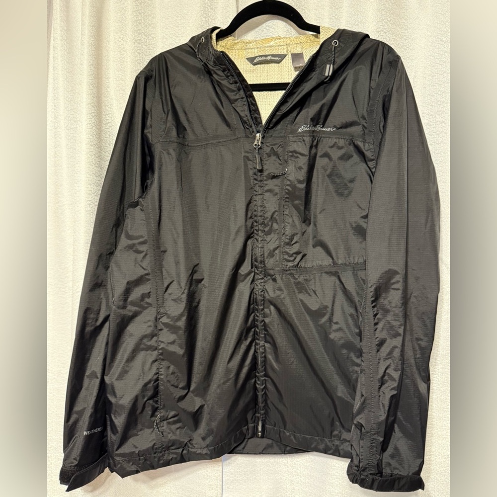 Eddie Bauer Black Lightweight Windbreaker